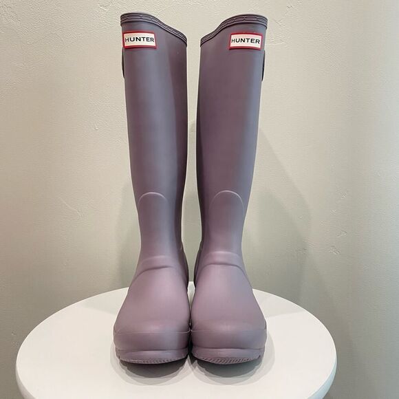 Hunter Original Tall Thunder Cloud Purple Women's Boots - Size: 7 - Picture 2 of 12